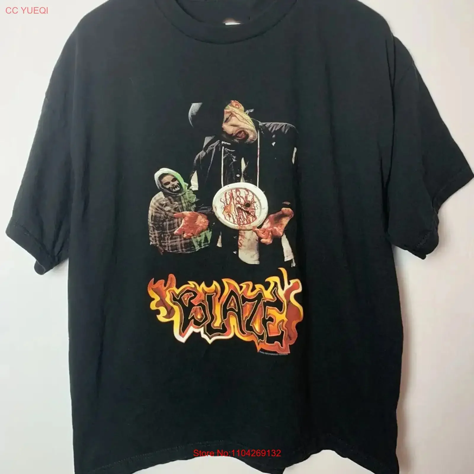 Футболка Blaze Ya Dead Homie Back From The, все размеры от S до 5XL, винтажная, с эффектом потертости, универсальная, удобная, с графическим принтом