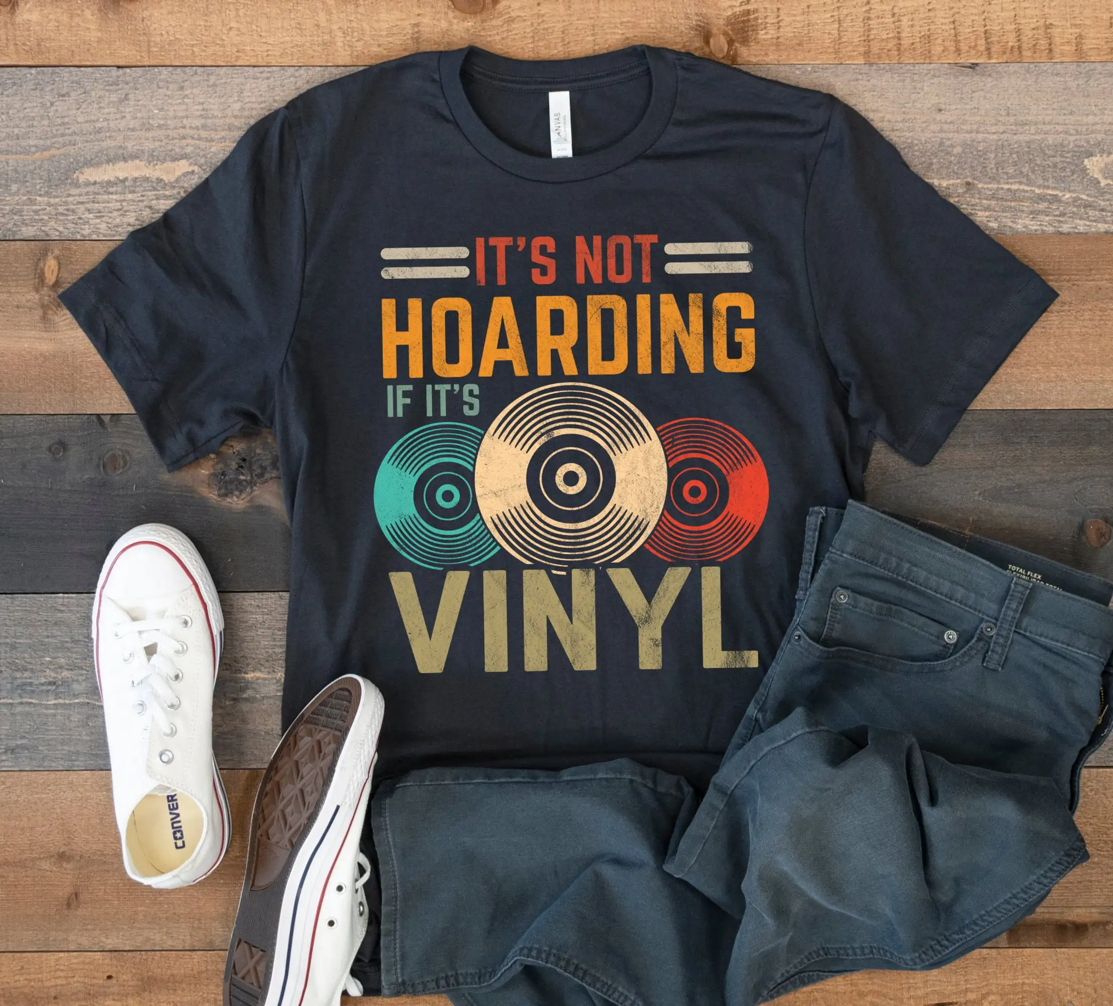 Not Hoarding If It's Vinyl T Shirt Funny Record Music SweaT Long Sleeve Kids Apparel