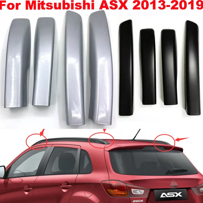 For Mitsubishi ASX SUV 2013-2019 Front Rear Roof Luggage Bar Rail End Shell Plasitc Cover Replacement Car Roof Rack Cap