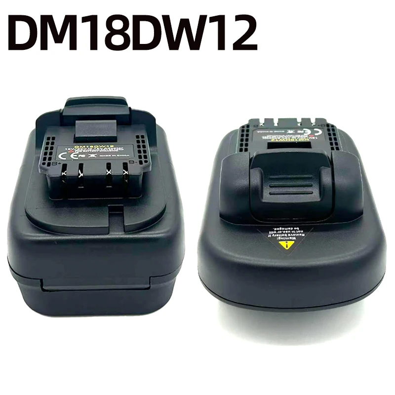 adaptador-de-bateria-dm18dw12-compativel-com-baterias-de-litio-de-18-v-20-v-das-marcas-dw-milwaukee-para-uso-com-ferramentas-eletricas-de-12-v-da-dw