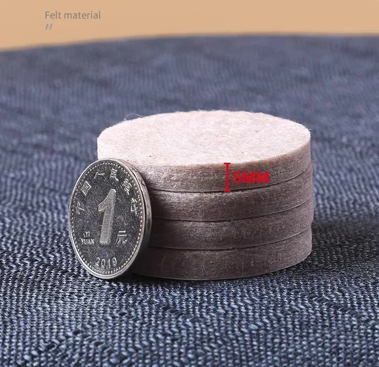 Felt Chair Leg Pads 5mm Thick Floor Scratch Protector Mat Mute Non-slip Self Adhesive Foot Pad for Furniture Accessories