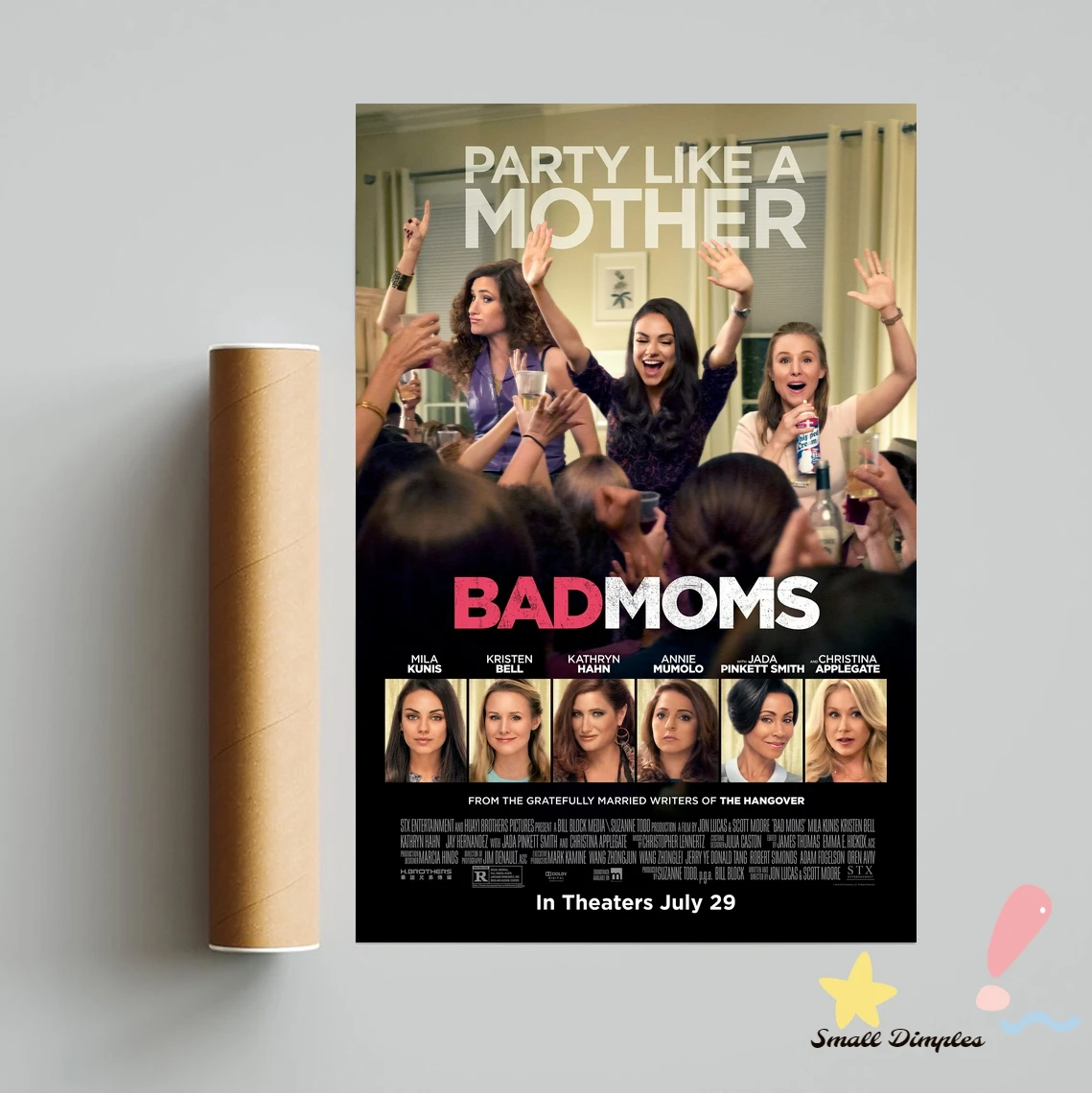 باد مامز الفيلم المشارك قماش الفن طباعة ديكور المنزل طلاء جدران (بدون إطار)