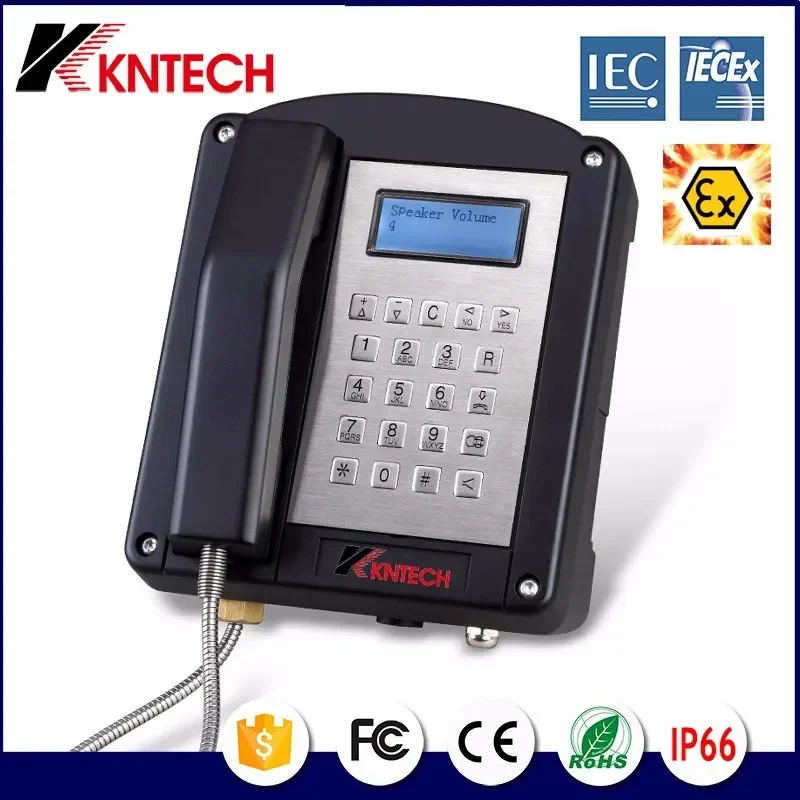 

2025/KNTECH Explosionproof Phone oor Harsh Area Outdoor Waterproof IP66 Explosion Proof Telephone KNEX-1