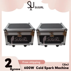 0 Tax 2Pcs Flight Case For 600W Cold Spark Machine 600w Sparkler Wedding 600W Fireworks Cold Spark Machine Firework Ti Powder