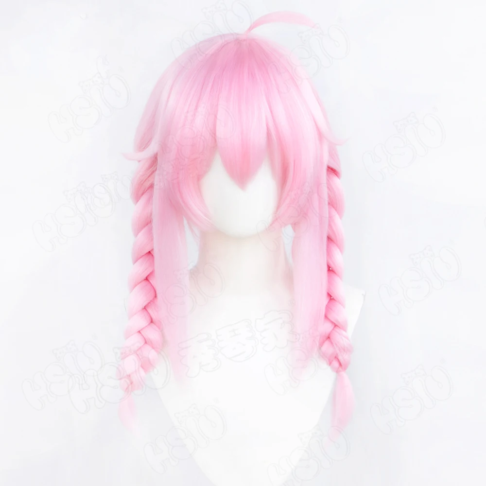 Virtual YouTuber Ace Taffy cosplay Wig Pink double ponytail short hair Game cosplay Wig anime cosplay Wig Party Halloween Wig