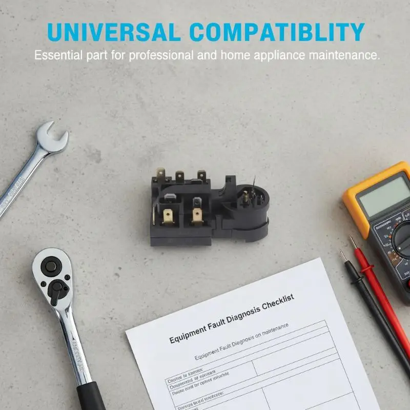 1pcs For Refrigerator Accessories Refrigerator Starter Compressor Overload Protector Start Relay QP3-12A