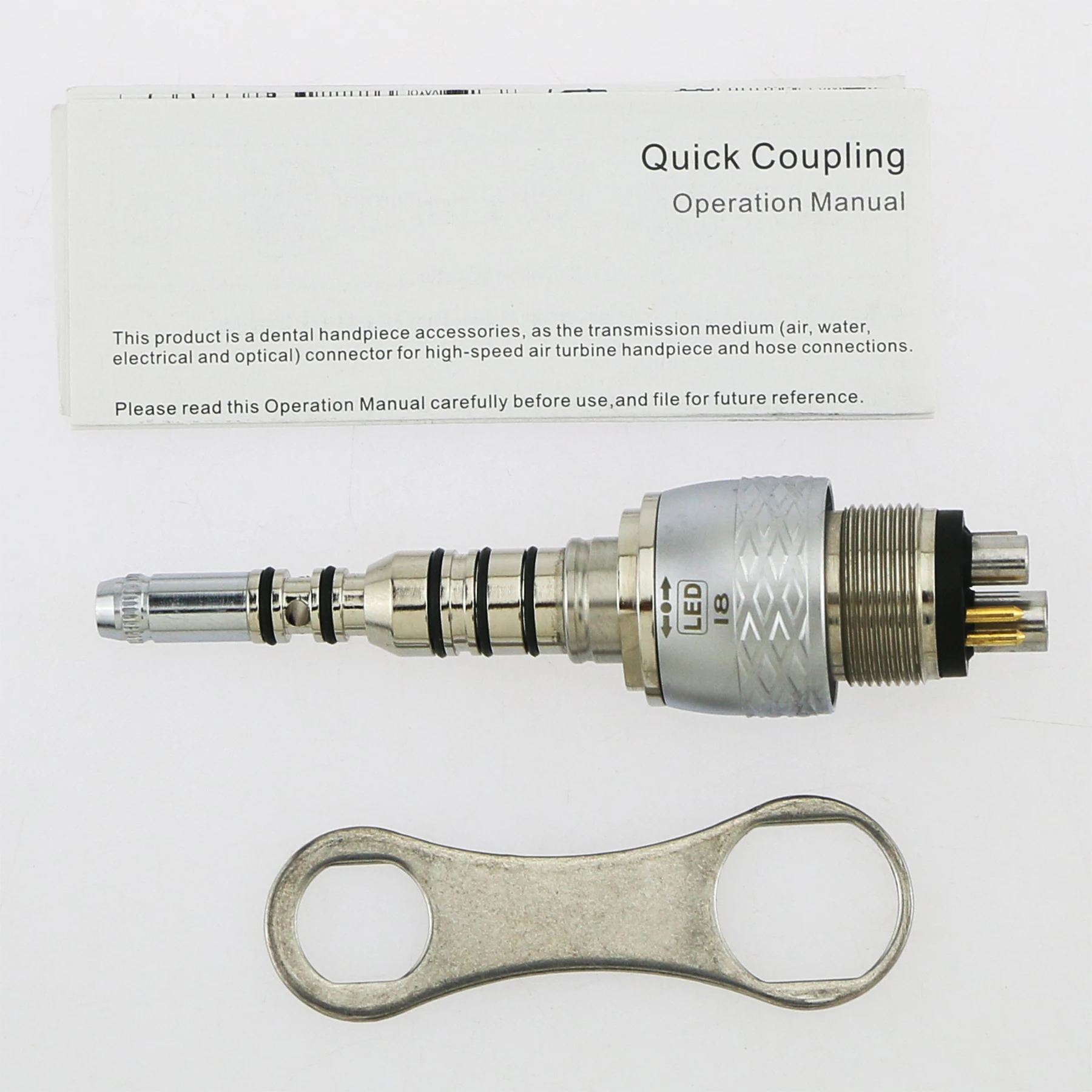 COXO Dental Coupling Turbine Coupler 4 Holes 6 pin Fiber Optic LED For Kavo Multiflex High Speed Handpiece Dentistry Products