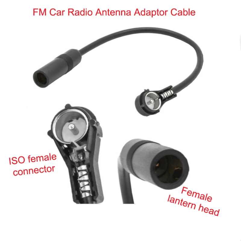 Antenna Adapter Cable Car Aux FM CD Player Radio Connector Antenna Adapter Male Cable Accessory Module Audio Cable Adapter