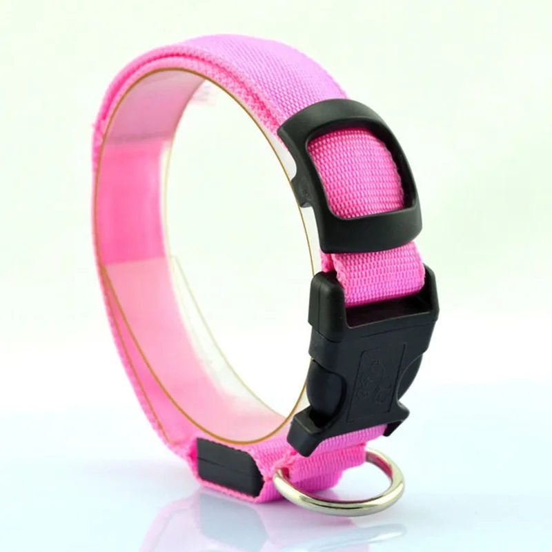 Dog Collar Anti-lost Luminous Collar Night Battery-type Light Source Adjustable Small And Medium-sized Cat And Dog Collar