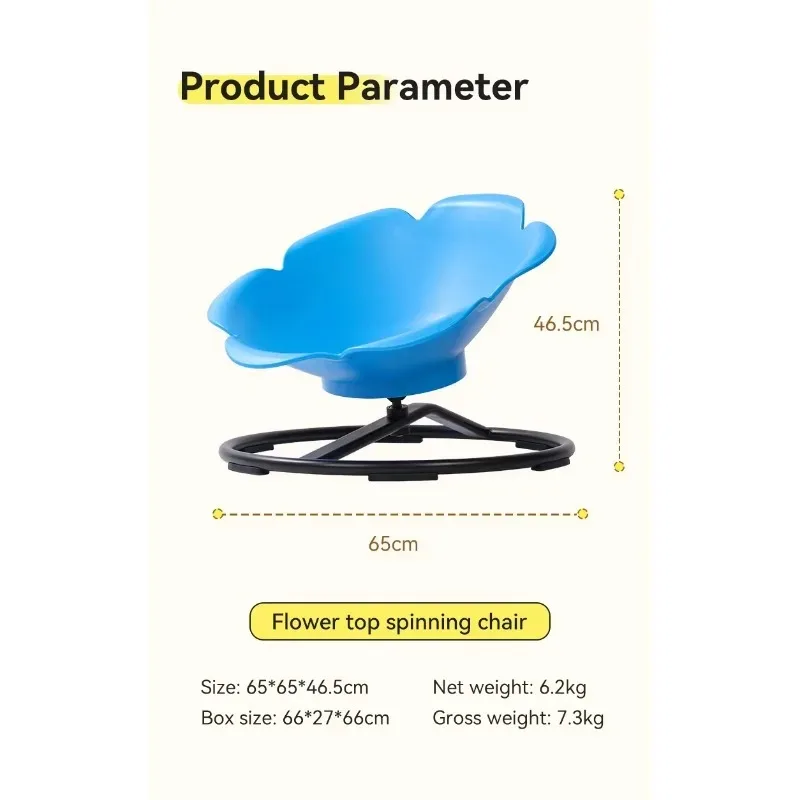 Upgraded 360 rotating metal sensory rotating chair, suitable for children with autism to balance