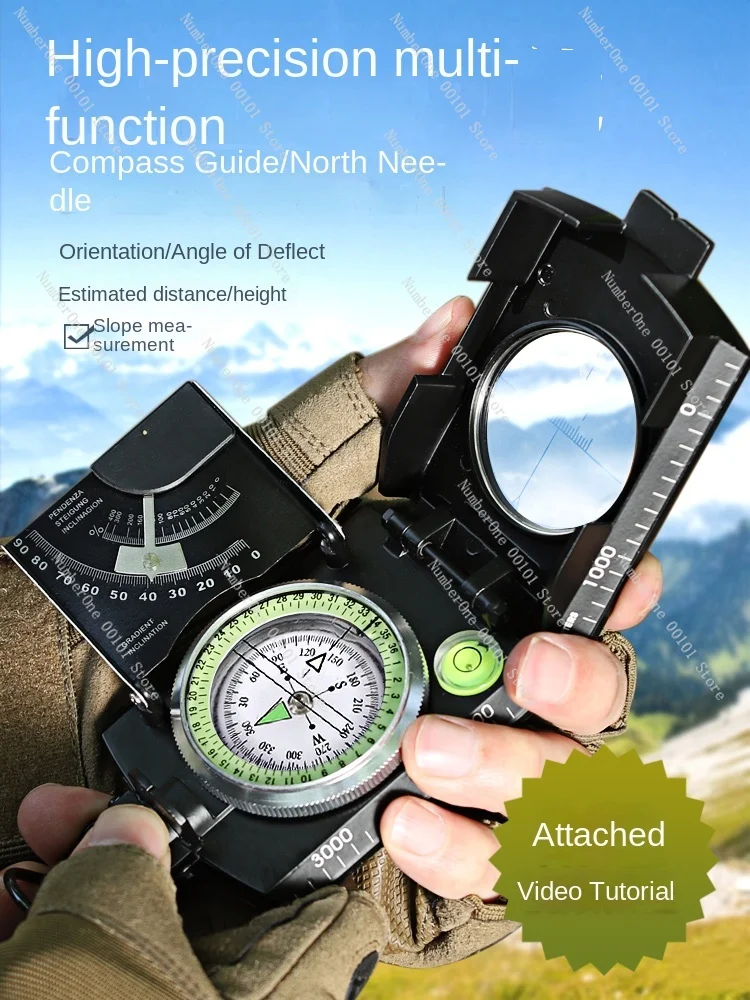 Outdoor Compass Professional High Precision Multifunctional Geological Compass Slope Meter