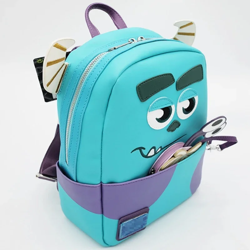 Sulley Monsters University Scare Games Scene Mini Backpack Cosplay Backpack High Quality Cartoon Leisure Bag Gift view 3