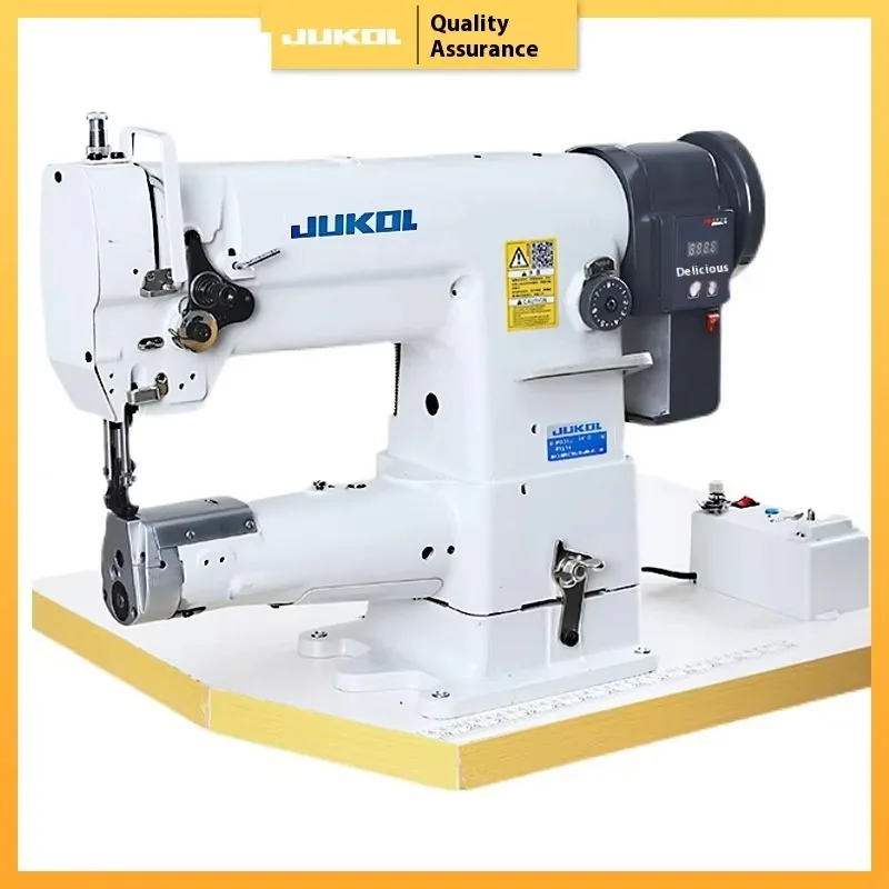Industrial High-Speed Lock Stitch Single Needle Electronic Sewing Machine  Cylinder-Bed For Home Use New Motor Thick Leather