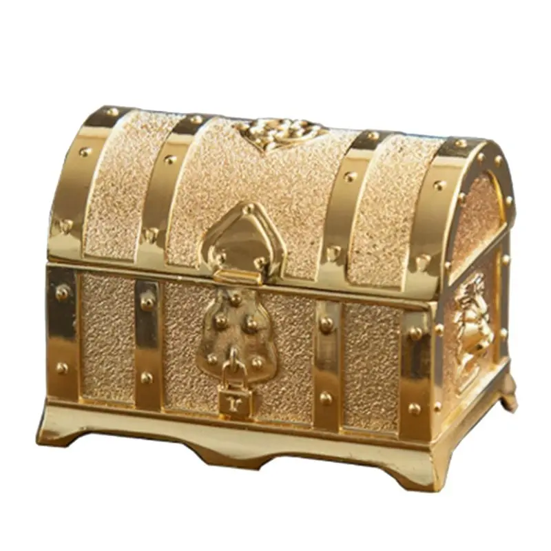 75STO-European-Style Retro Pirate Treasure Box 1PC Metal Crafts Small Jewelry Storage Box Undead Design