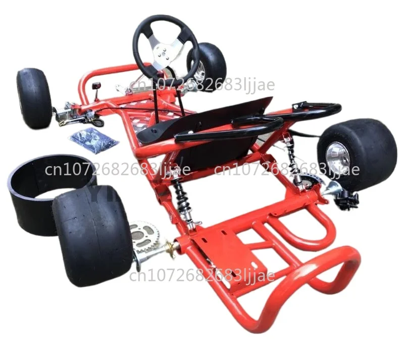 Drift Kart Accessories Full Set Frame Body Front Steering Rear Axle Rear Bridge 5inch Tires factory direct supply