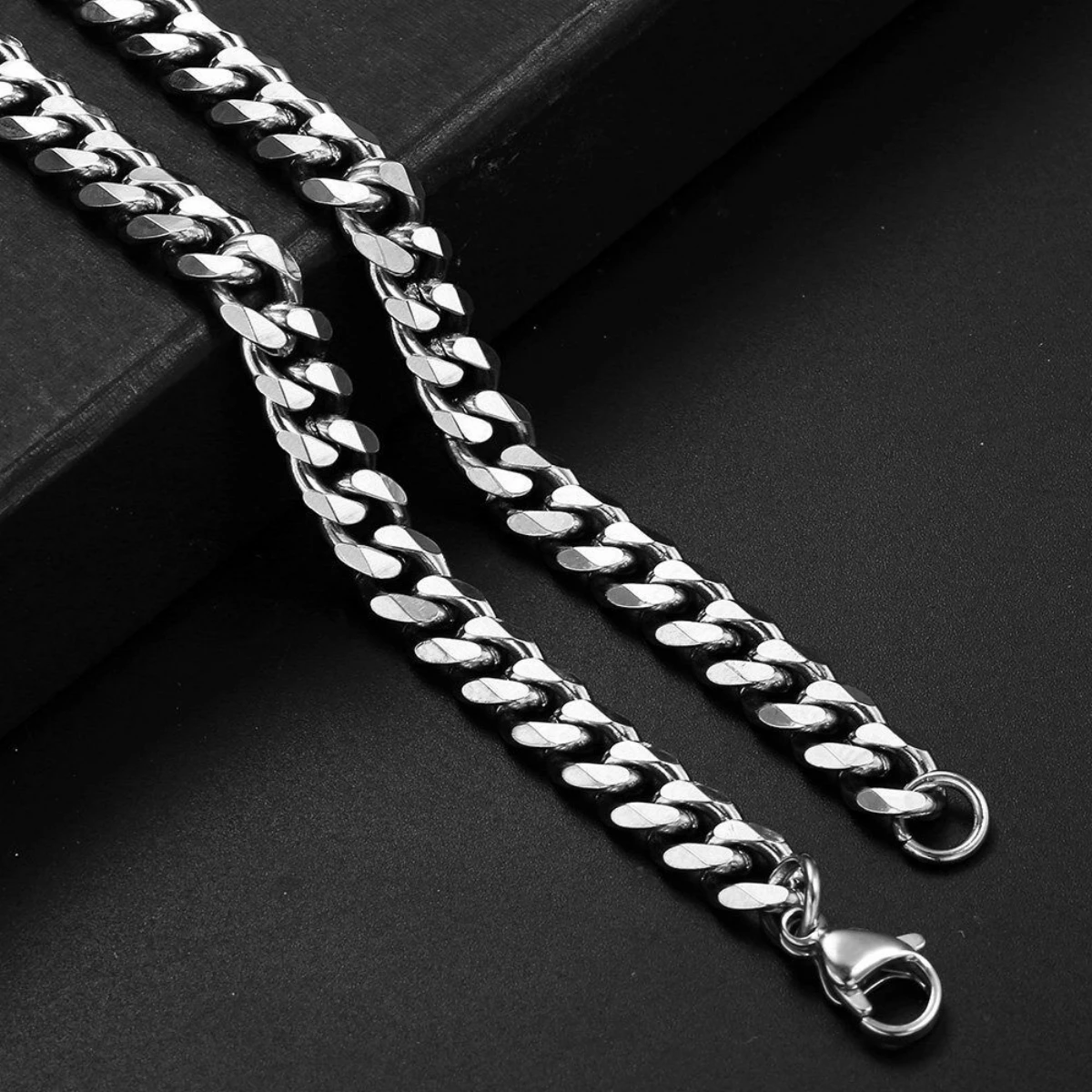 3mm/5mm/7mm/9mm/11mm Stainless Steel Curb Cuban Chain Necklace Link Men Women  18-28\'\'