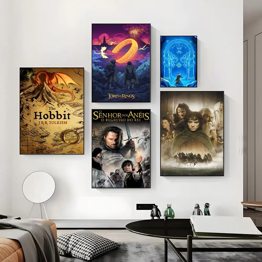 Movie L-Lord Of The R-Rings Poster Paper Print Home Living Room Bedroom Entrance Bar Cafe Art Painting Decoration