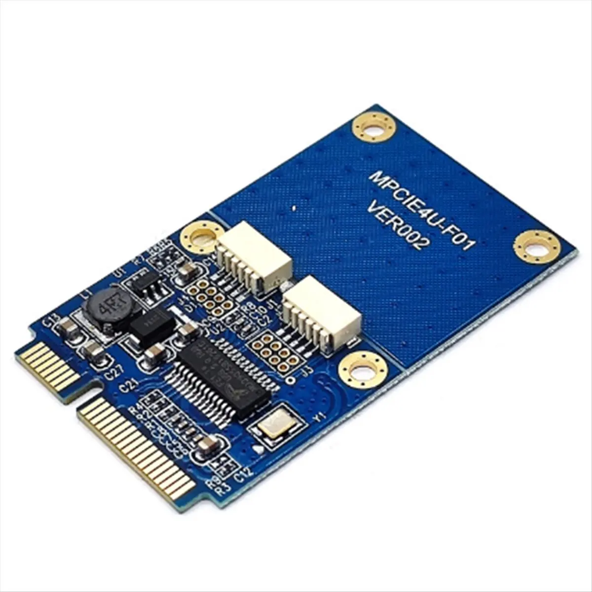 A64I USB 2.0 2 Port PCI-E Express Card with Power Connector Mini PCI-E PCI Express to Dual USB Adapter USB Converter