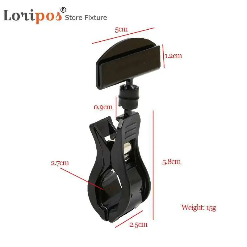 Supermarket Retails Clear Pop Plastic Sign Menu Paper Card Display Price Label Tag Promotion Clips Holders - Image 5