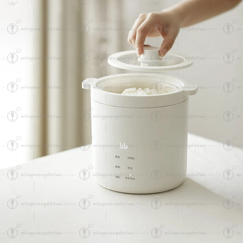 Multifunctional Mini Electric Rice Cooker Steamer Small Capacity Non-stick Pot For Porridge Soup Stewing Noodle Making Kitchen - view 5