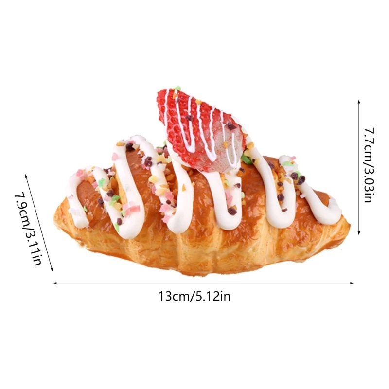 Artificial Croissants Realistic Fake Toy Realistic Simulation Toy