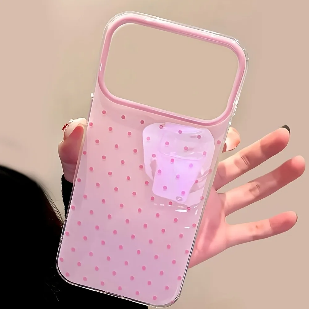Cute Minimalist Polka Dot Design Phone Case For iPhone 17 16 15 14 13 12 11 Pro Max 16e Air XR XS Max 7 8 Plus Shockproof Cover