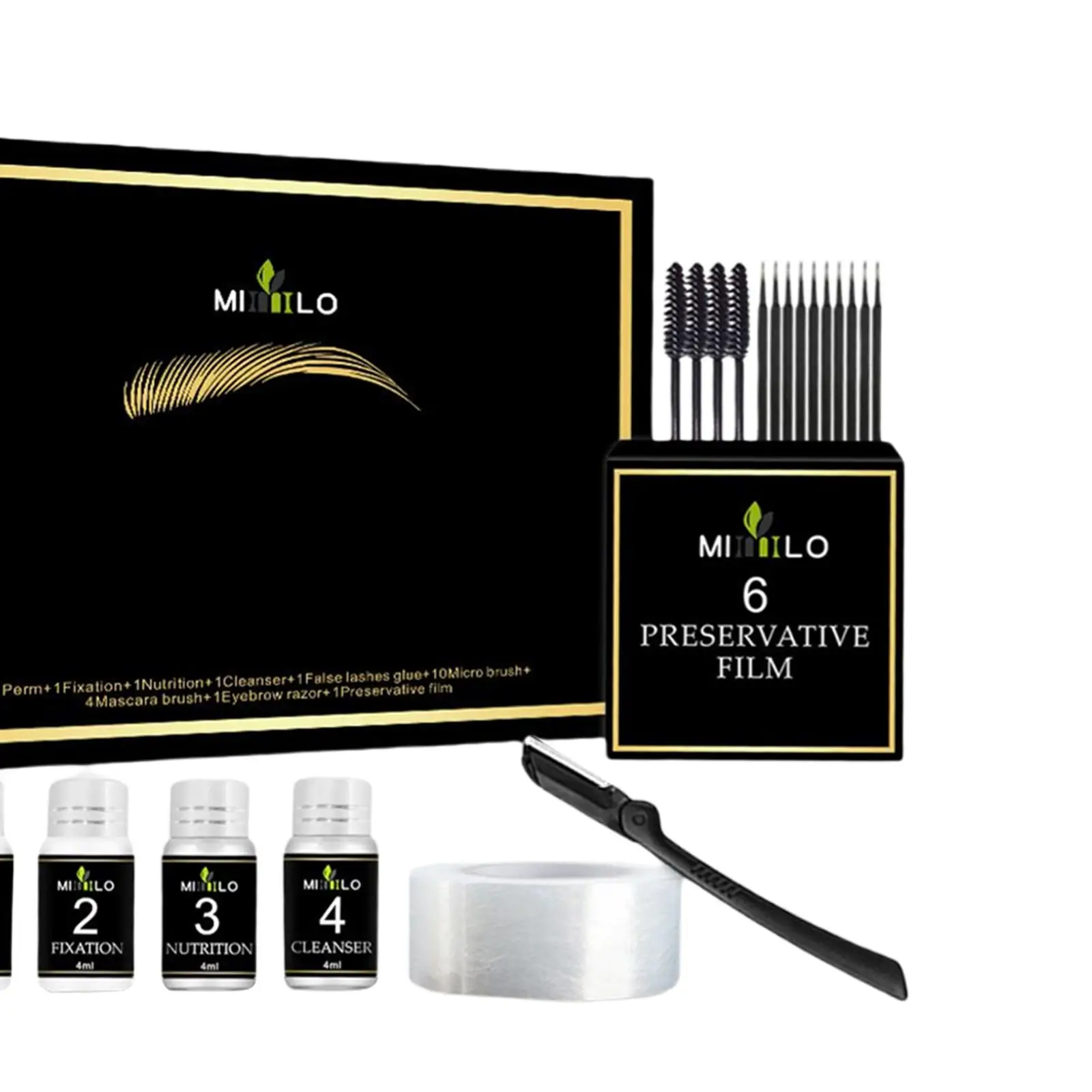 Kit de Lifting de Pestañas y Cejas, Permanente de Cejas, Ondulado de Larga Duración, Belleza Semipermanente, Kit Profesional para Rizar Pestañas, Regalos para Mujeres