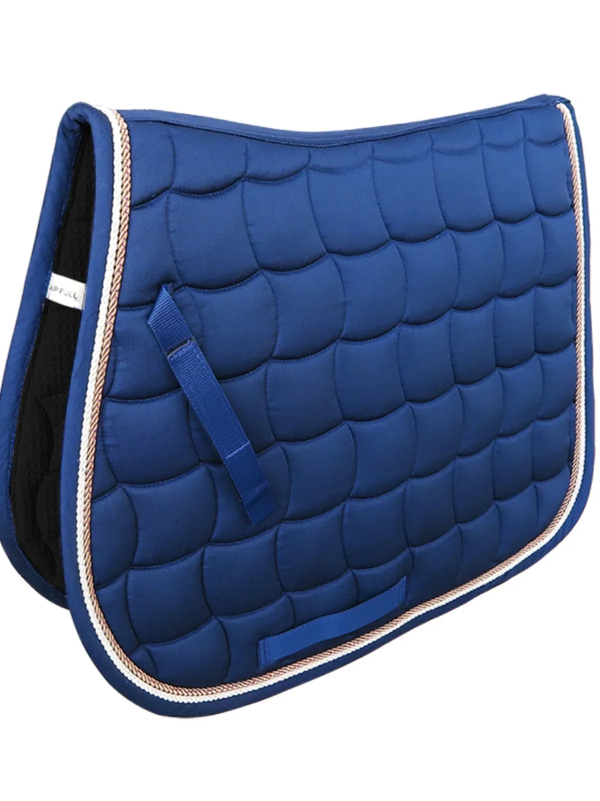 Polyester cotton saddle pad, sweat pad, inner honeycomb grid filled with cotton, double roller rope sweat drawer