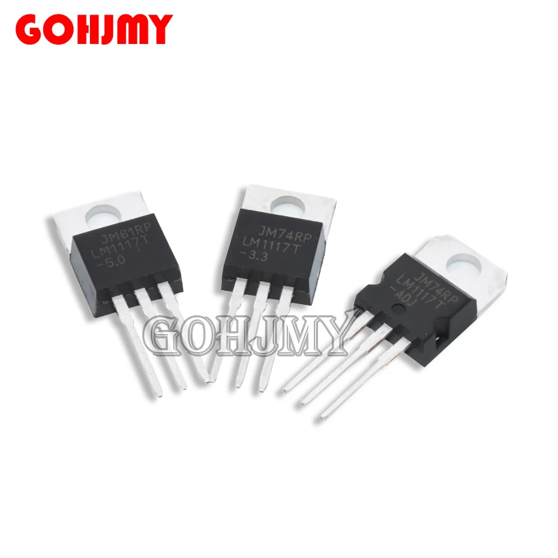 10pcs LM1117T-3.3  LM1117T-5.0 1117-3.3 LM1117T 3.3V LM1117 TO-220 LM1117T-5 LM1117-5.0 LM1117T-ADJ LM1117-ADJ