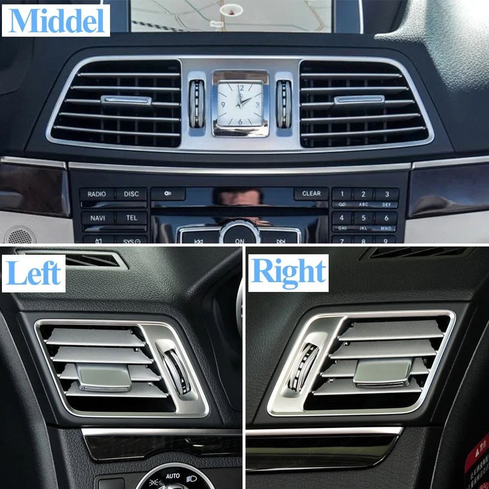 For Mercedes Benz 2 Door COUPE W207 E350 E550 2078300100 Front Left Right Middle AC Vent Grille Clip Blade Slider Repair Kit