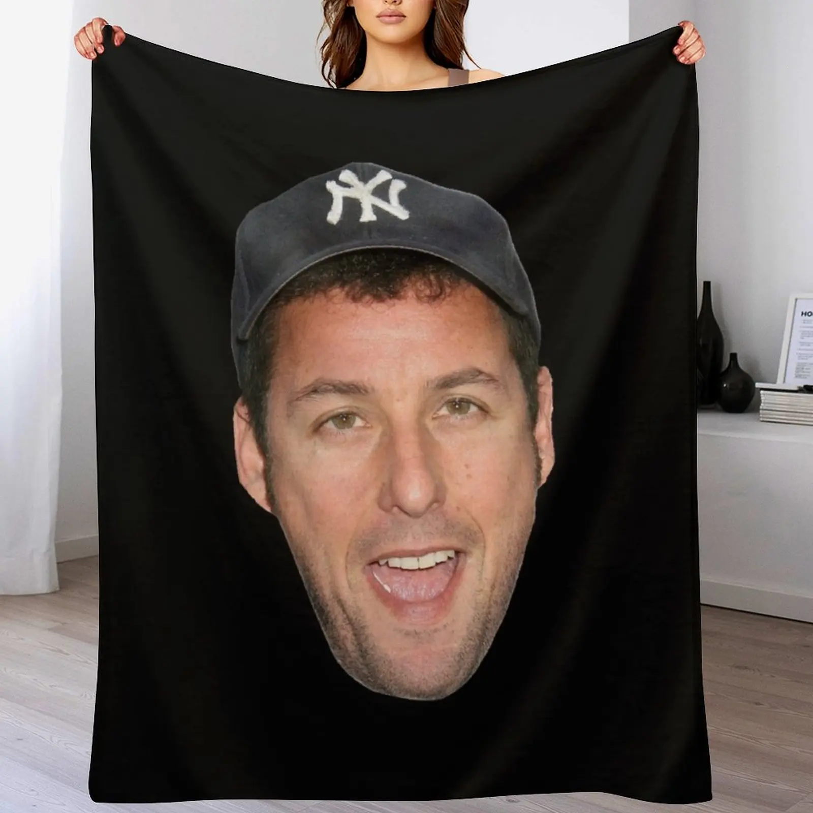 

Adam Sandler s Face Throw Blanket Moving anime Blankets