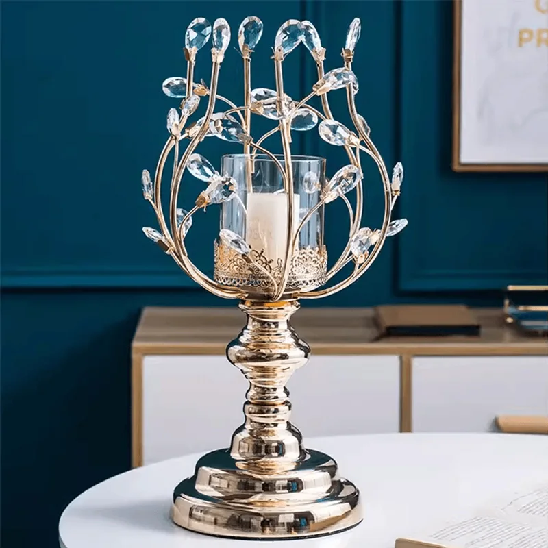 Western Candle Chandelier Holder, Floral Branch Aromatherapy Stand, Luxury Supper Prop, Vintage Wedding Ceremony Decor