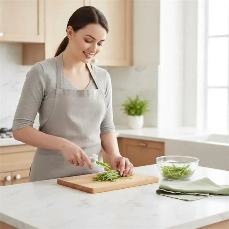 French Style Green Bean Cutter Multi-function Bean String Remover Peeler Slicer for Daily Home Cooking Use