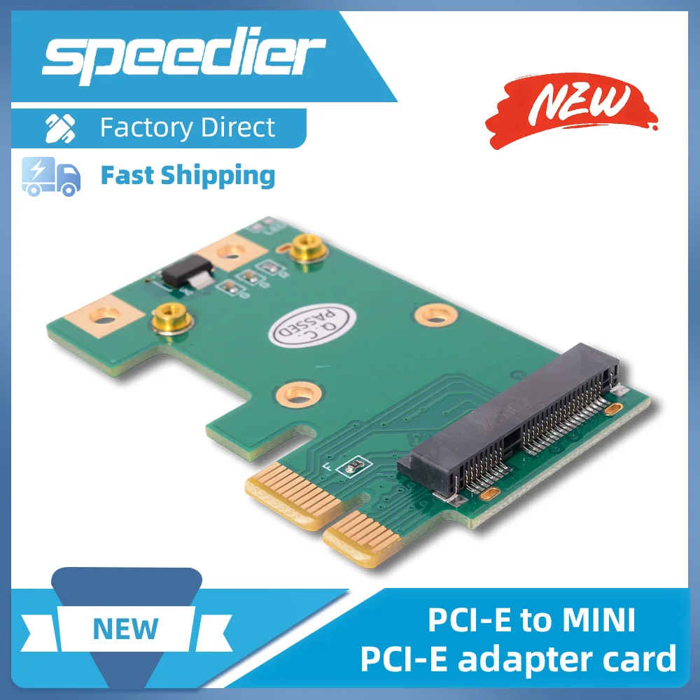 2025 NUEVA tarjeta de expansión del adaptador PCIE X1 a Mini PCI-E para la tarjeta de red inalámbrica Adaptador USB 3.0 compatible con altura completa/media altura