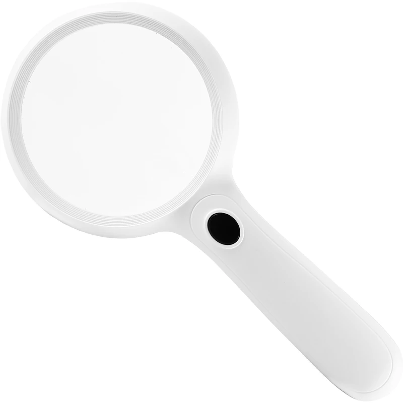 30X Oversized Magnifying Glass with LED Lights High Magnification Children Students Science Elderly Reading Magnifier Identity