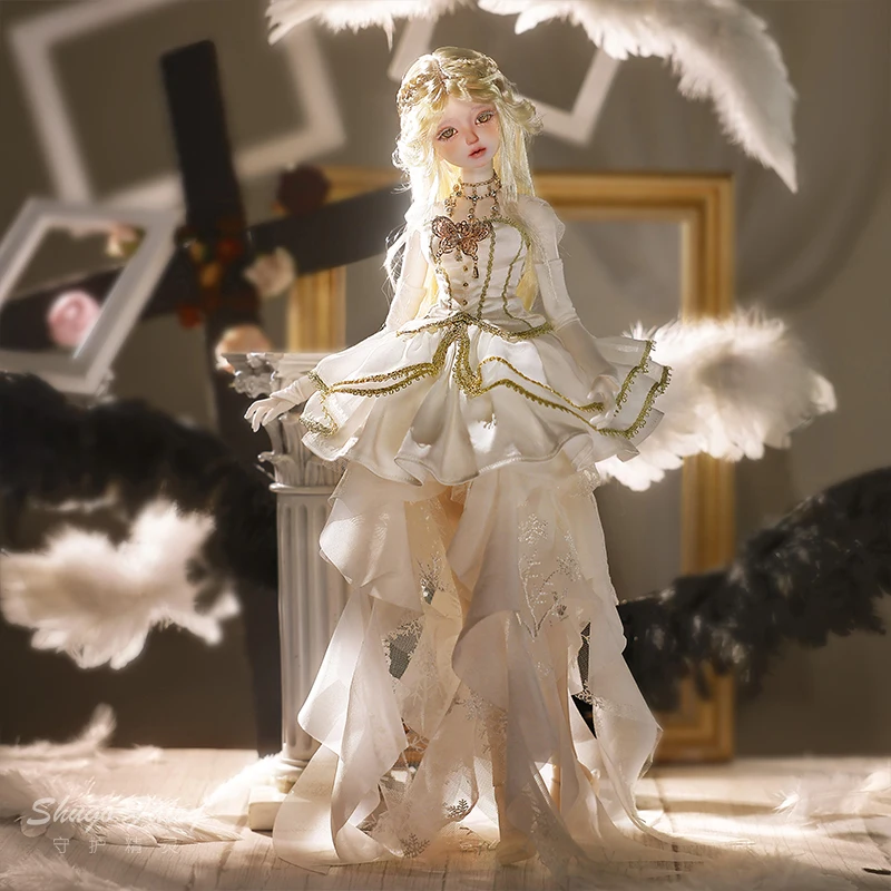 シュガフェアリーBJD 1/4ドール Qy サウザンドフェザー エンジェルエルフドール 美しいファッション関節可動式ヒューマノイドドール 誕生日プレゼント 女の子向けおもちゃ