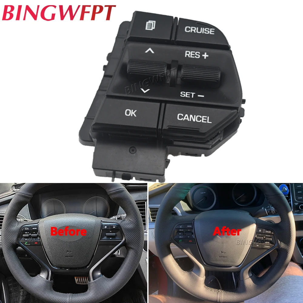 For Hyundai Sonata 2015-2017 Cruise Control Buttons Remote Control Steering Wheel Button Switch Car Accessories 96700-C1510