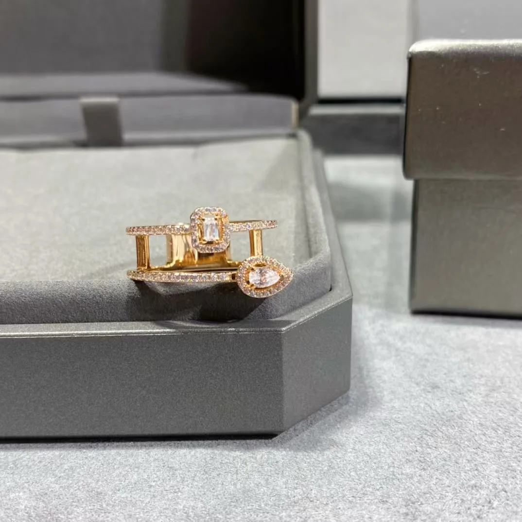 خاتم زركونيا من الفضة الإسترليني عيار 925 تمهيد AAA للنساء مجوهرات راقية