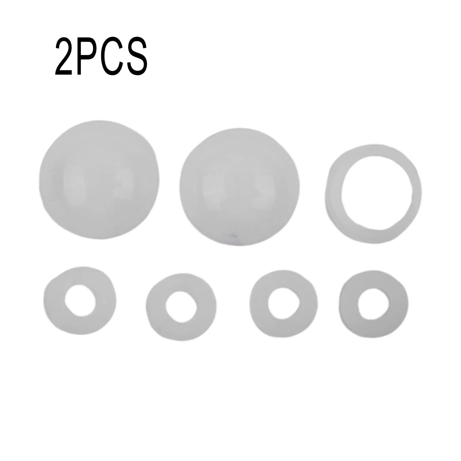 New Practical Dome/mushroom Seals Check Valve Seals 7pcs For Coleman Replacement Semi-Transparent  New Practical