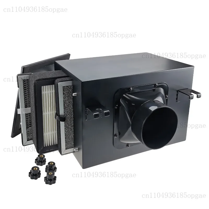 Fresh Air Intake Inline Filter Box With Pre-Filter Activated Carbon And HEPA Filter HVAC System Heating And Cooling Ventilation