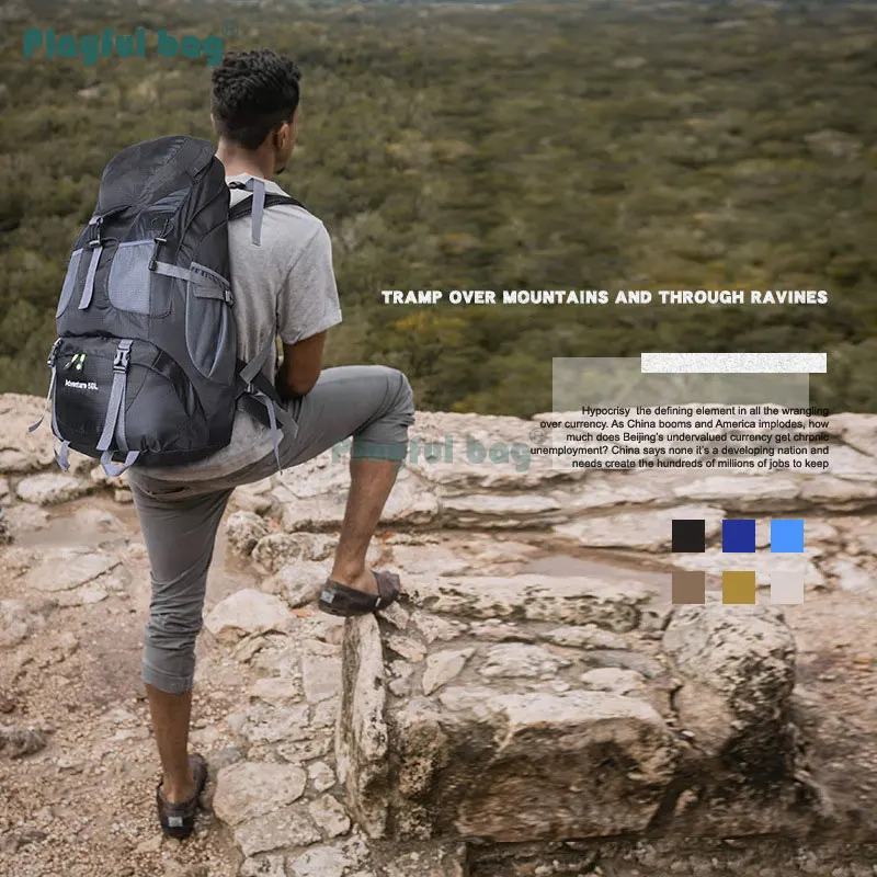 Mochila táctica impermeable – Gran capacidad para montaña y senderismo - imagen 3