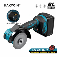 Mini Brushless Angle Grinder M10 Electric Polishing Grinding Machine Cordless Power Tool NO Battery for Makita Battery