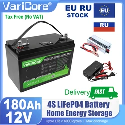 New VariCore 12.8V 180AH LiFePO4 Battery pack 12V Lithium Iron Phosphate Batteries 6000 Cycles Touring car Solar Wind Tax Free