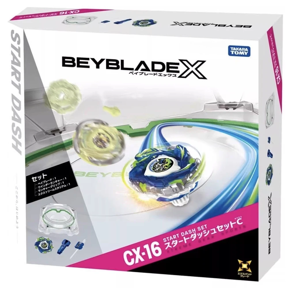 Takara Tomy Bey X CX-16 Start Dash Set Blade CARD GAME