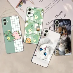 For Samsung A05 A055F A05s A057F Case Slim Soft TPU Rubber Coque Shell Dinosaur Cute Cat Funda For Samsung Galaxy A05s Bumper
