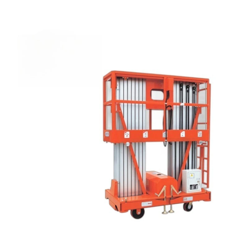 Double column mobile aluminum alloy lift, electro-hydraulic aluminum alloy lift platform