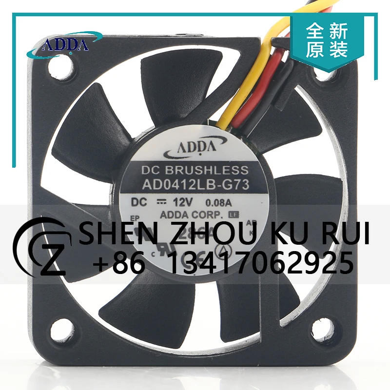 

New ADDA DC12V 0.08A AC EC 4010 40X40X10MM 4CM Speed measurement Silent dual ball axial flow AD0412LB-G73 cooling fan