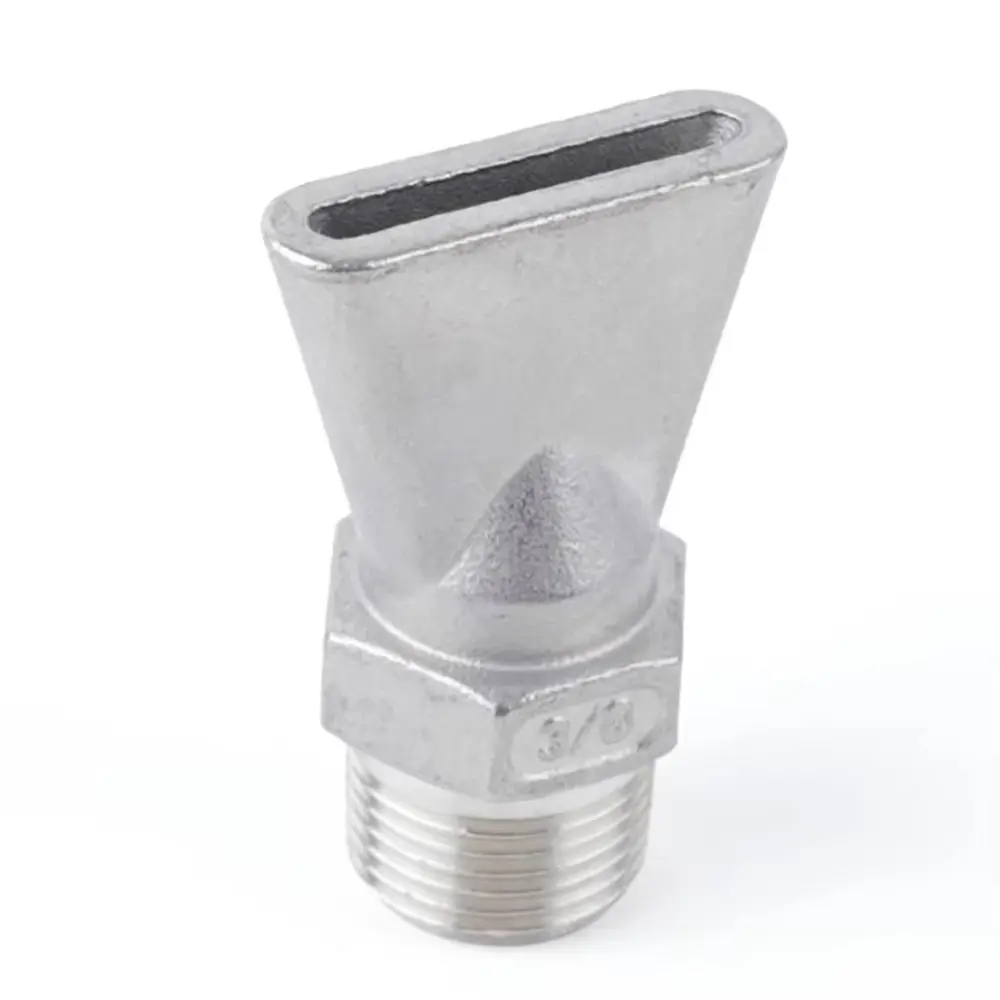 304 Stainless Steel Duckbill Air Knife Nozzle Corrosion Resistant High-Temp Resistant Air Knife Spray Nozzle Sandblasted