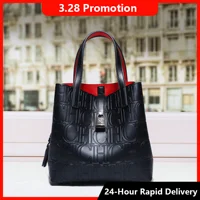 Bolso de Mano de Gran Capacidad CH, Marca de Lujo, Estampado de Letras con Diseño de Cierre, Bolso Cruzado de Moda para Mujer 2025