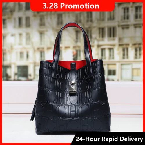Imagen 1 del producto Bolso de Mano de Gran Capacidad CH, Marca de Lujo, Estampado de Letras con Diseño de Cierre, Bolso Cruzado de Moda para Mujer 2025